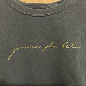 gamma phi beta comfort colors crewneck